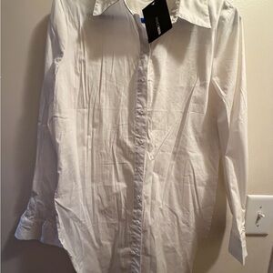 Fashion Nova Crisp White Dress Shirt